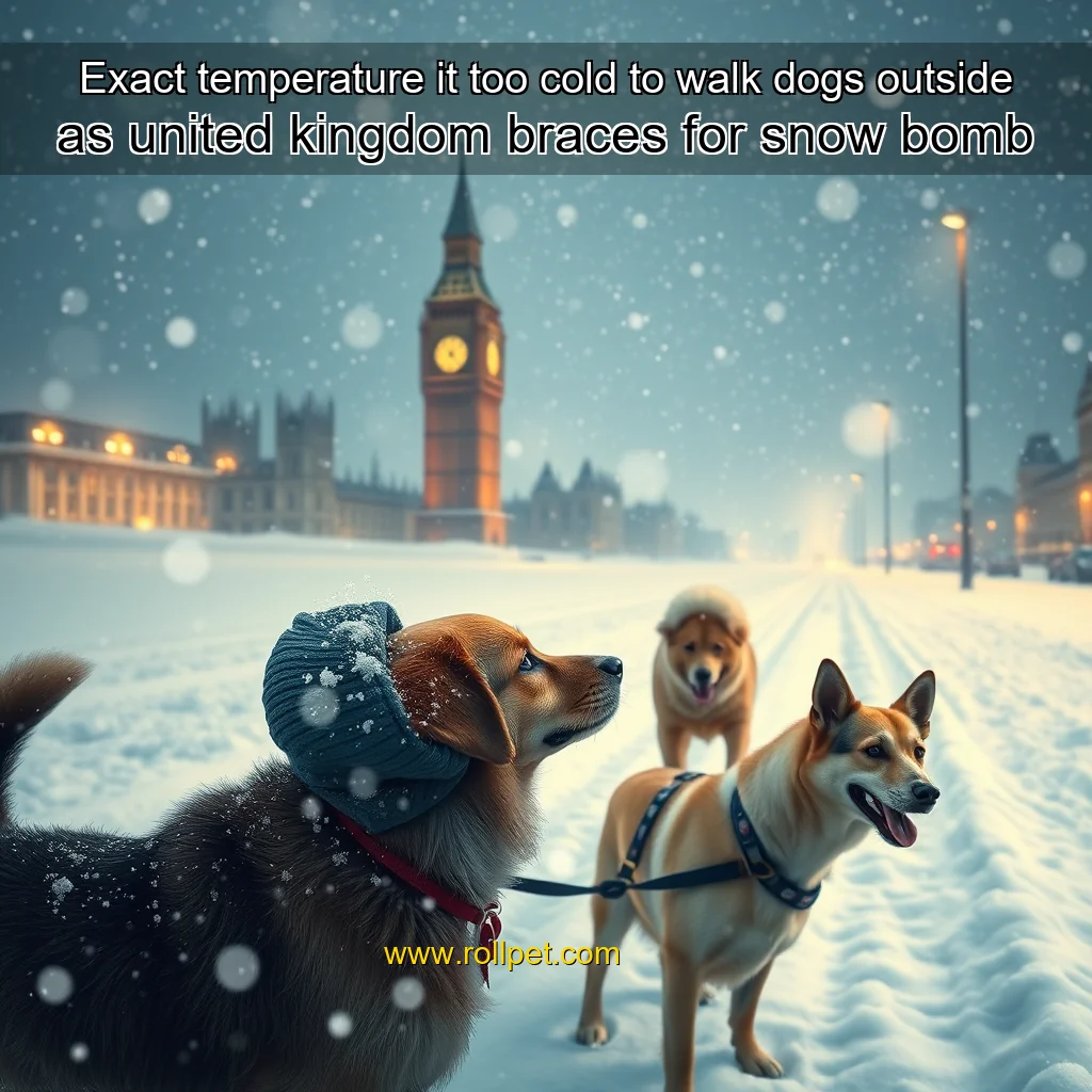 You are currently viewing Exact temperature it too cold to walk dogs outside as united kingdom braces for snow bomb