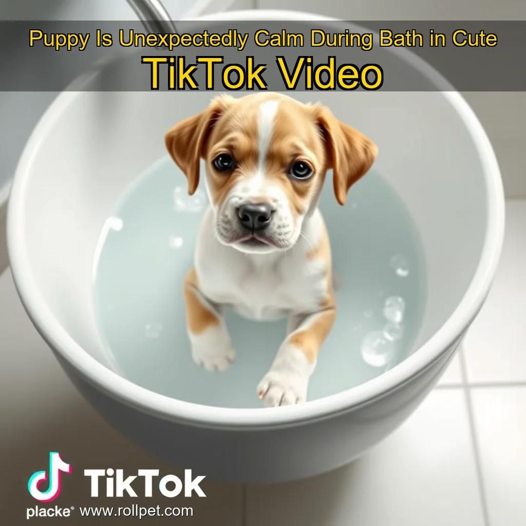 You are currently viewing Puppy Is Unexpectedly Calm During Bath in Cute TikTok Video