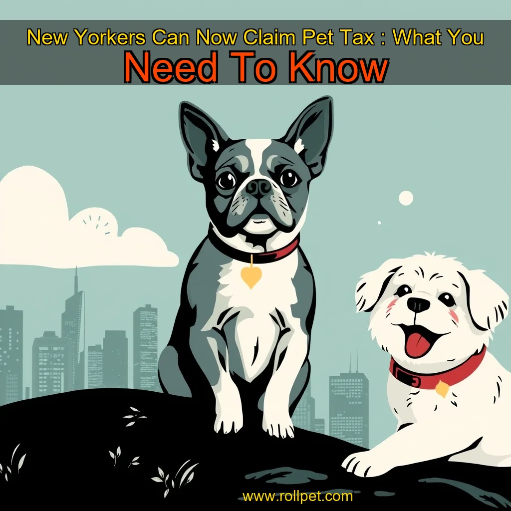 You are currently viewing New Yorkers Can Now Claim Pet Tax : What You Need To Know