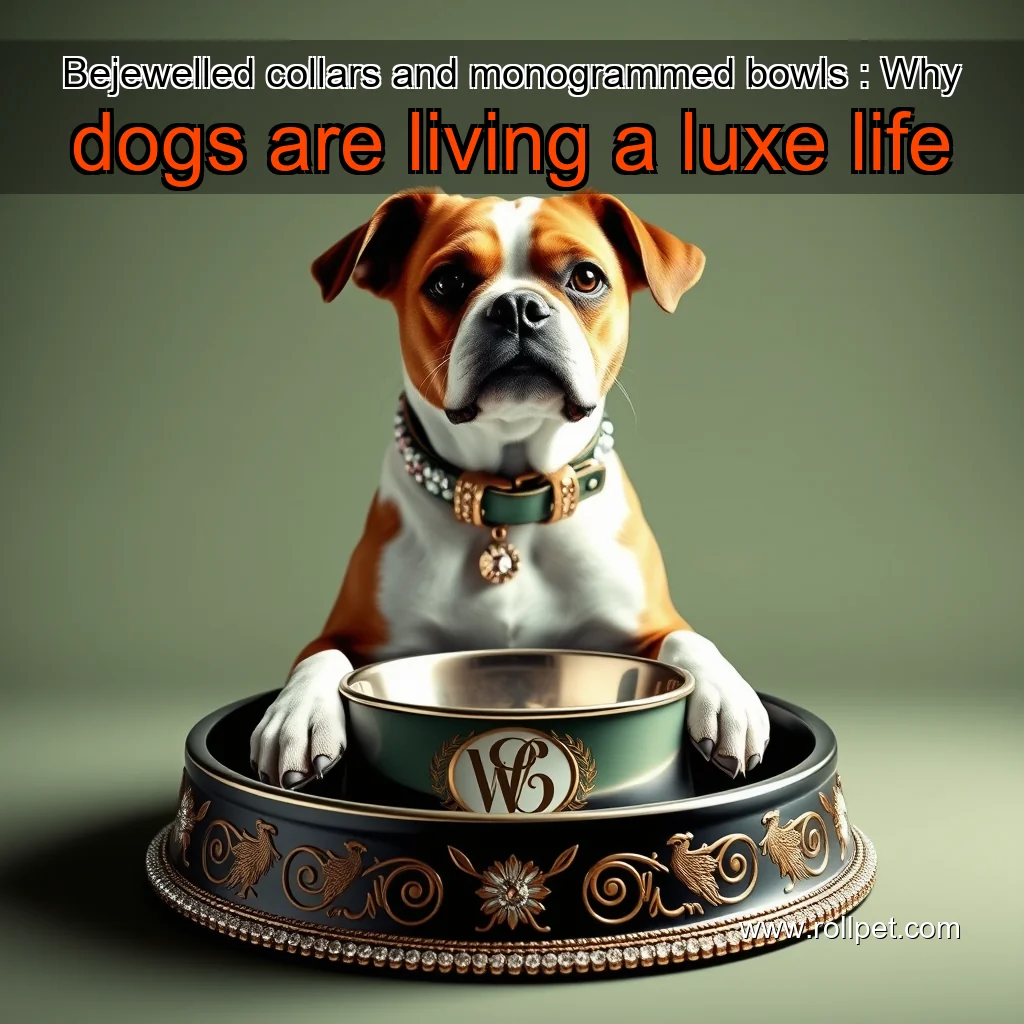 You are currently viewing Bejewelled collars and monogrammed bowls : Why dogs are living a luxe life