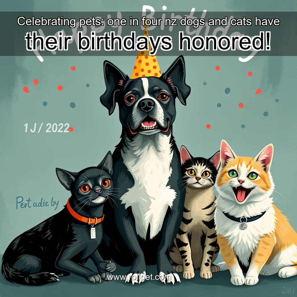 You are currently viewing Celebrating pets: one in four nz dogs and cats have their birthdays honored!