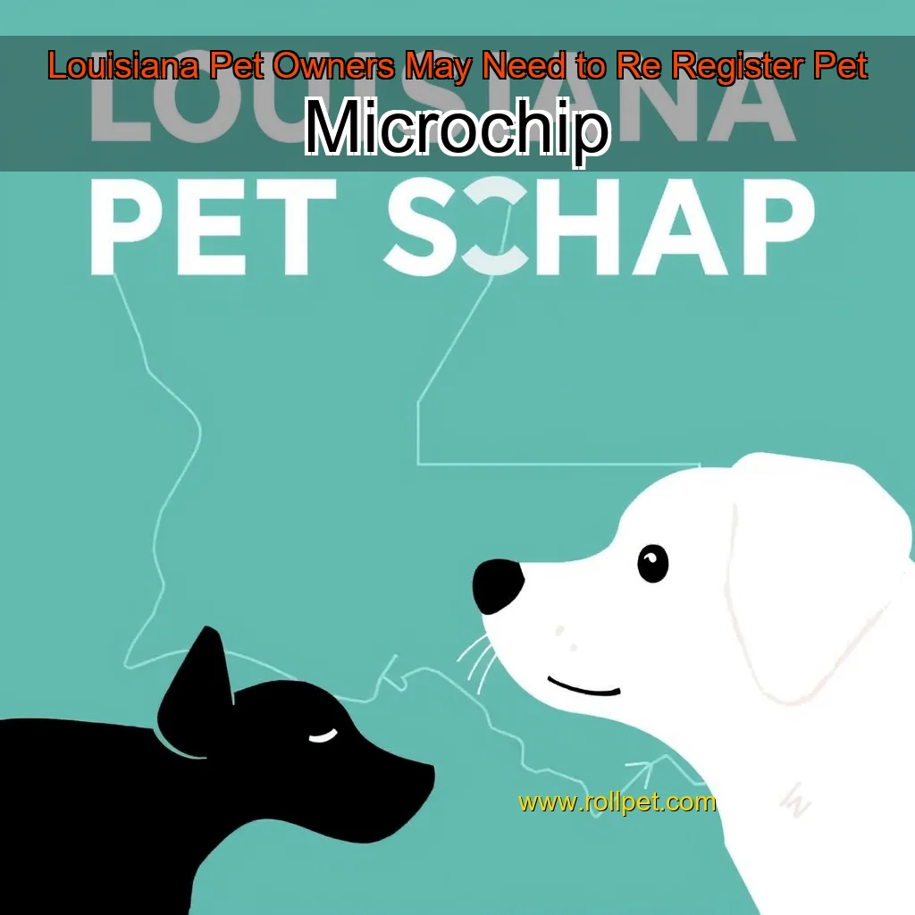 You are currently viewing Louisiana Pet Owners May Need to Re  Register Pet Microchip