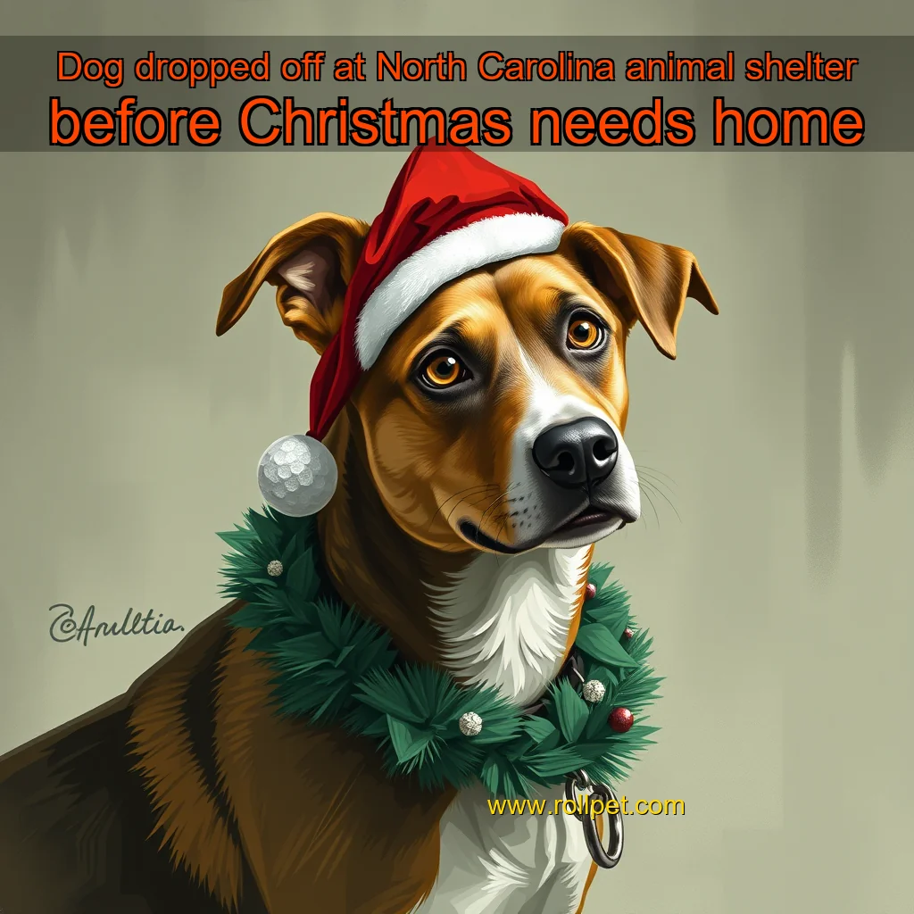 You are currently viewing Dog dropped off at North Carolina animal shelter before Christmas needs home