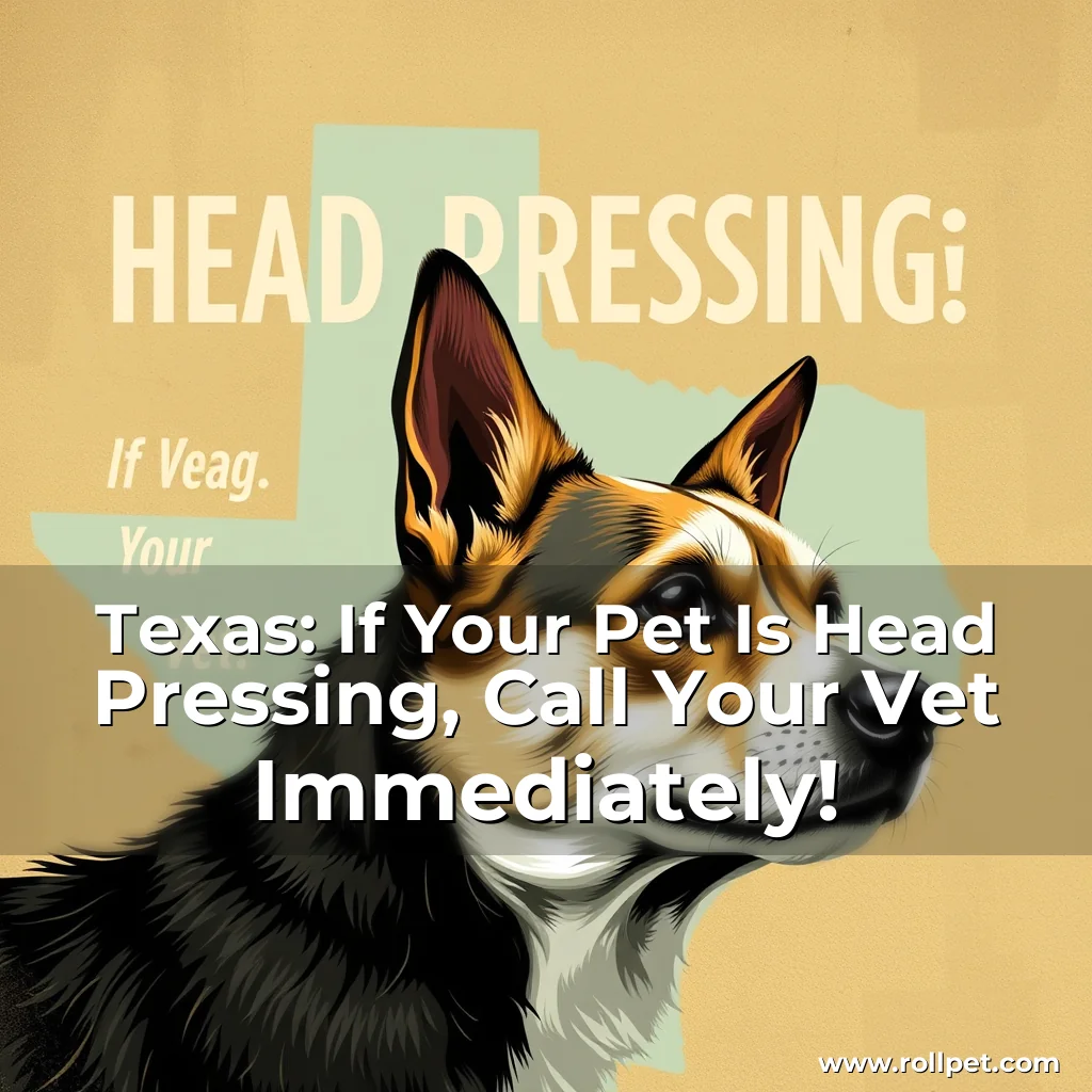 You are currently viewing Texas: If Your Pet Is Head Pressing, Call Your Vet Immediately!