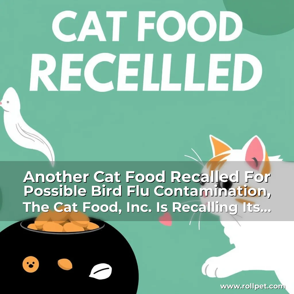 You are currently viewing Another Cat Food Recalled For Possible Bird Flu Contamination, The Cat Food, Inc. Is Recalling Its Gravy Mix And Chicken Pate Products Due To Potential Bird Flu Contamination. Consumers Are Advised To Check Their Purchases And Return Them If Purchased Between July 1 And August 4, 2023.
