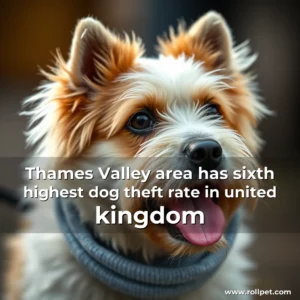 Artistic representation for Thames Valley area has sixth highest dog theft rate in united kingdom