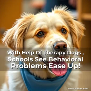 Artistic representation for With Help Of Therapy Dogs , Schools See Behavioral Problems Ease Up!