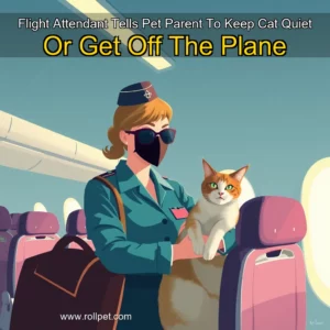 Artistic representation for Flight Attendant Tells Pet Parent To Keep Cat Quiet Or Get Off The Plane