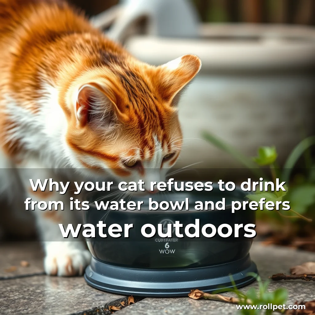 You are currently viewing Why your cat refuses to drink from its water bowl and prefers water outdoors