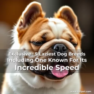 Read more about the article Exclusive : 5 Laziest Dog Breeds  Including One Known For Its Incredible Speed