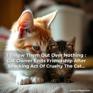 Read more about the article I Threw Them Out Over  Nothing : Cat Owner Ends Friendship After Shocking Act Of Cruelty  The Cat Owner’S Harsh Decision Leaves Pet Lovers In Shock!