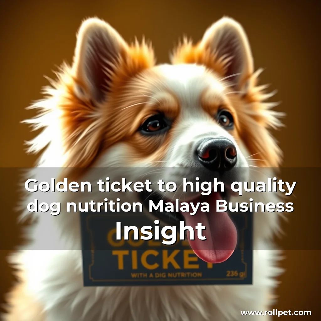 You are currently viewing Golden ticket to high  quality dog nutrition  Malaya Business Insight