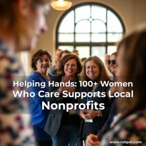Artistic representation for Helping Hands: 100+ Women Who Care Supports Local Nonprofits