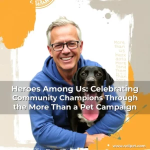 Artistic representation for Heroes Among Us: Celebrating Community Champions Through the More Than a Pet Campaign