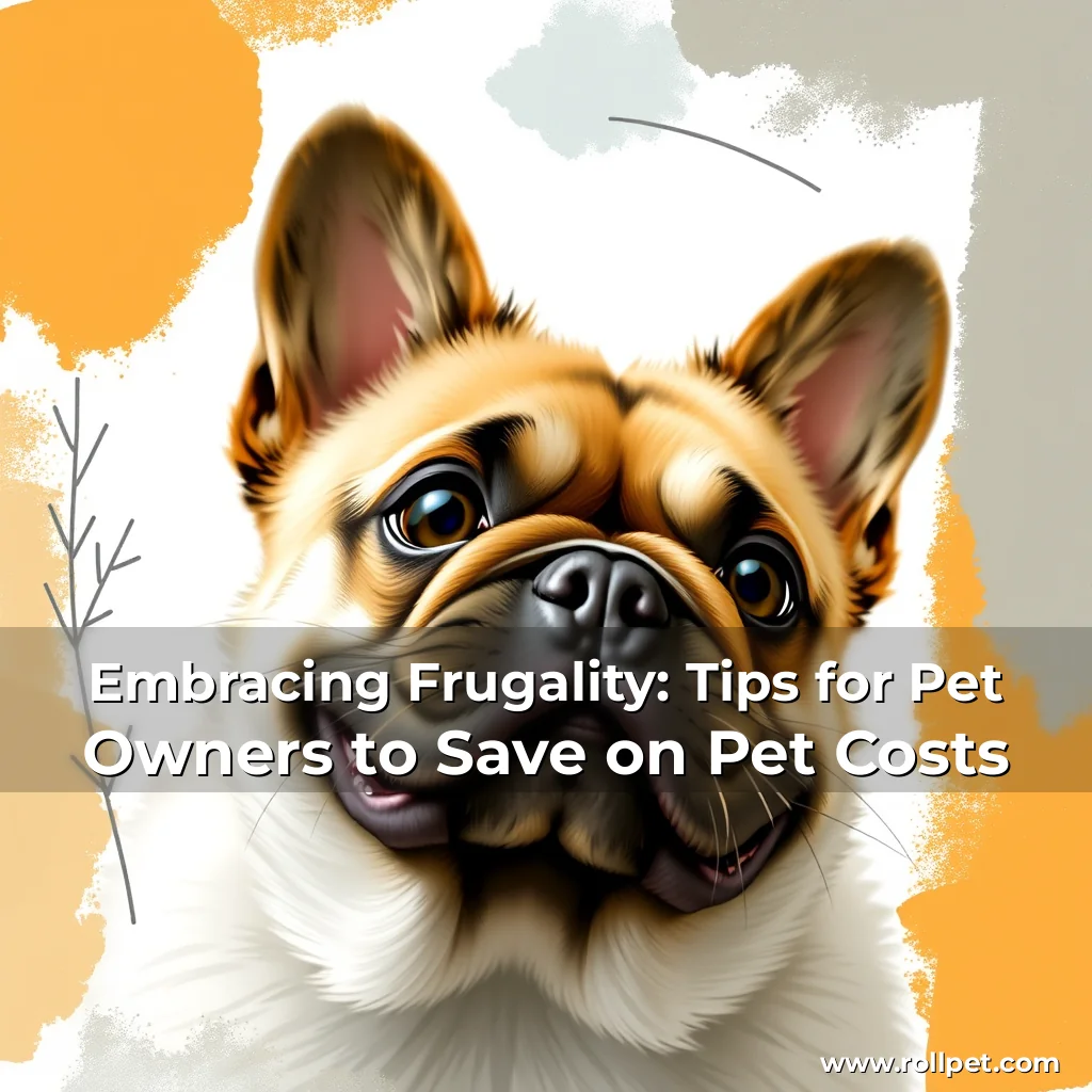 You are currently viewing Embracing Frugality: Tips for Pet Owners to Save on Pet Costs