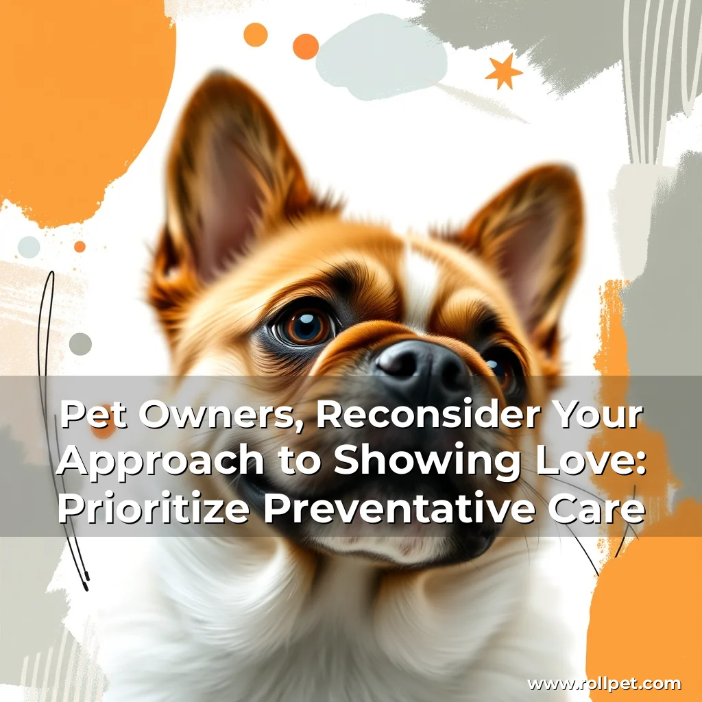 You are currently viewing Pet Owners, Reconsider Your Approach to Showing Love: Prioritize Preventative Care