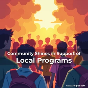 Artistic representation for Community Shines in Support of Local Programs