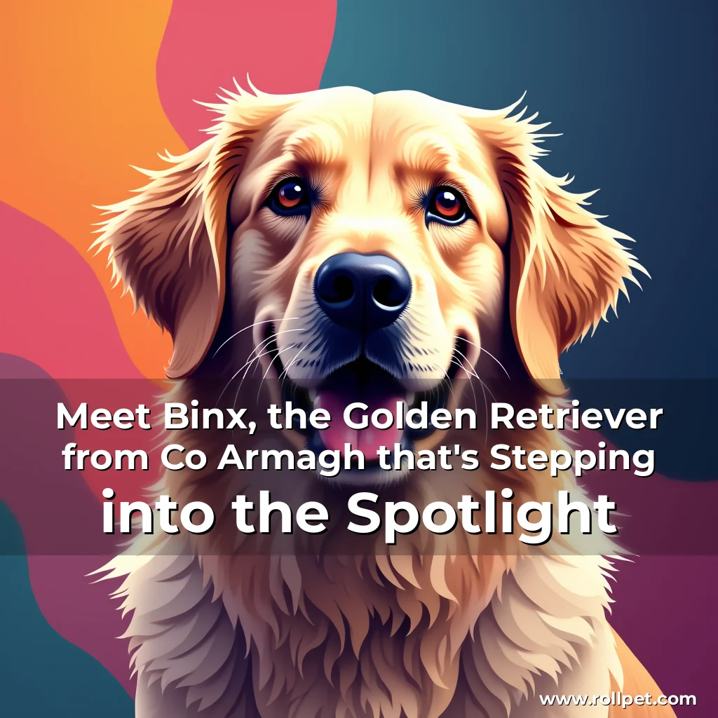 You are currently viewing Meet Binx, the Golden Retriever from Co Armagh that’s Stepping into the Spotlight