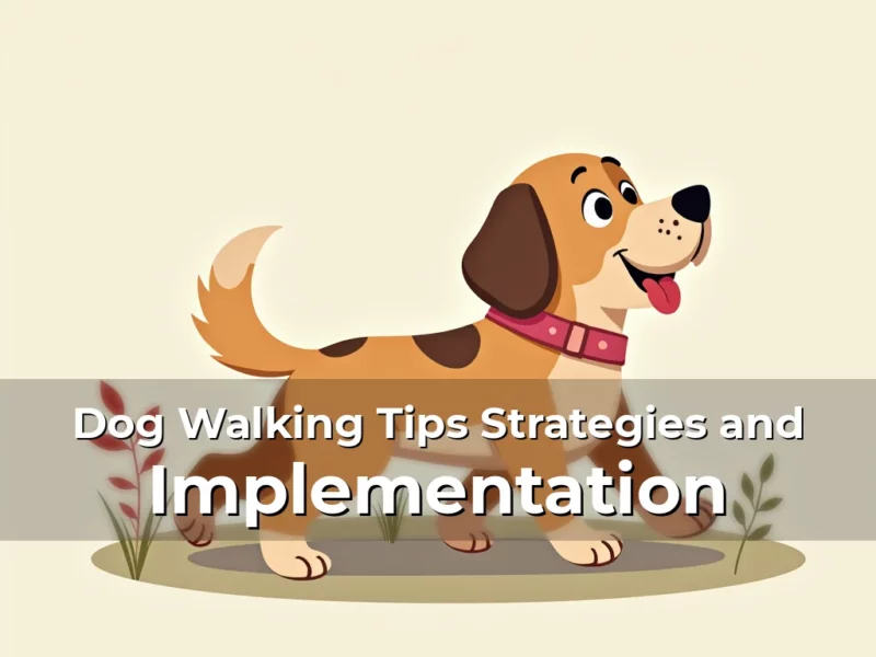 Artistic representation for Dog Walking Tips Strategies and Implementation