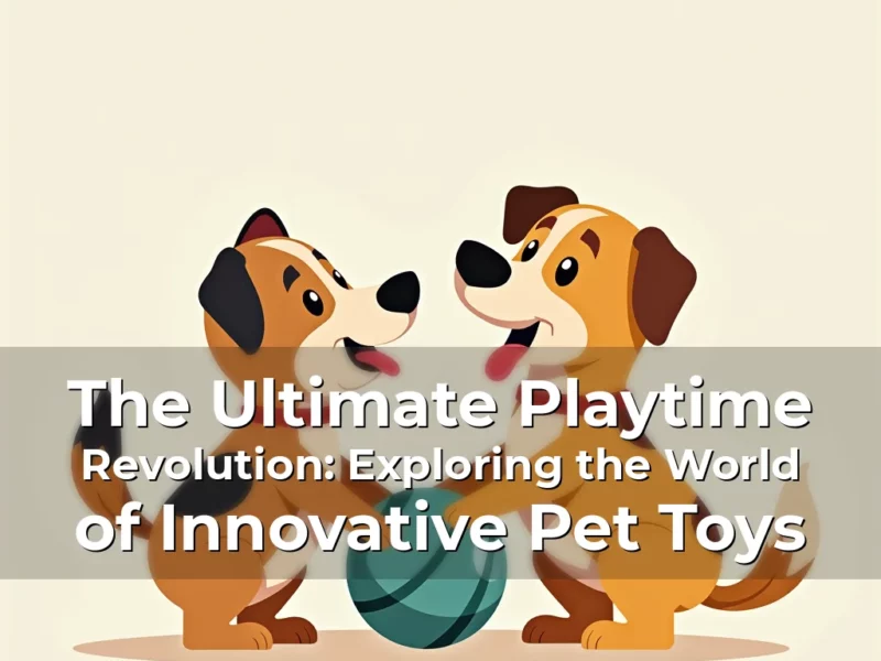 Artistic representation for The Ultimate Playtime Revolution: Exploring the World of Innovative Pet Toys