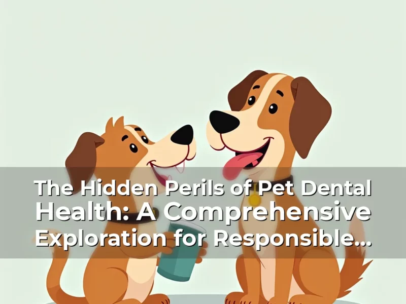 Artistic representation for The Hidden Perils of Pet Dental Health: A Comprehensive Exploration for Responsible Owners