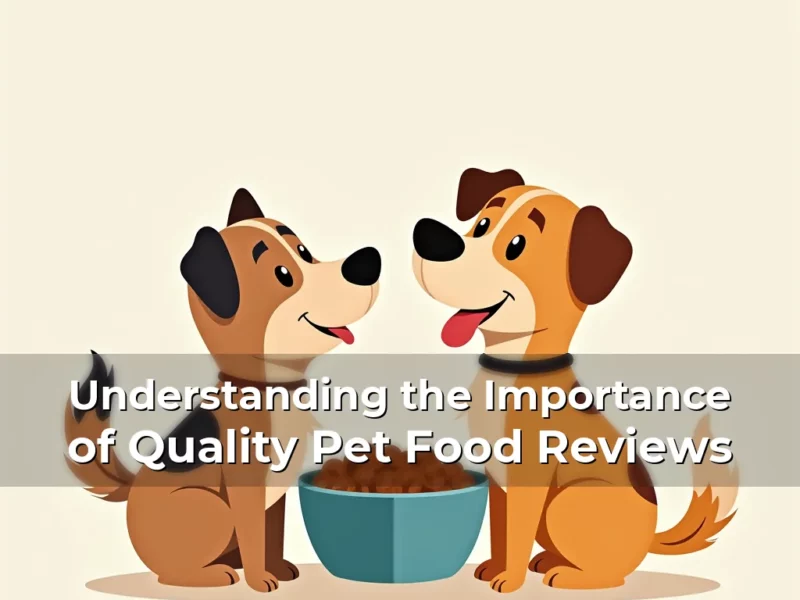 Artistic representation for Understanding the Importance of Quality Pet Food Reviews