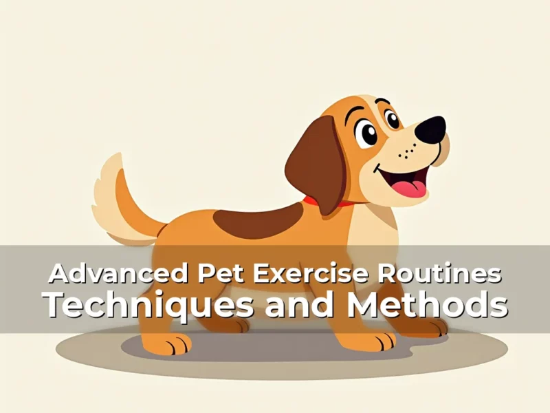 Artistic representation for Advanced Pet Exercise Routines Techniques and Methods